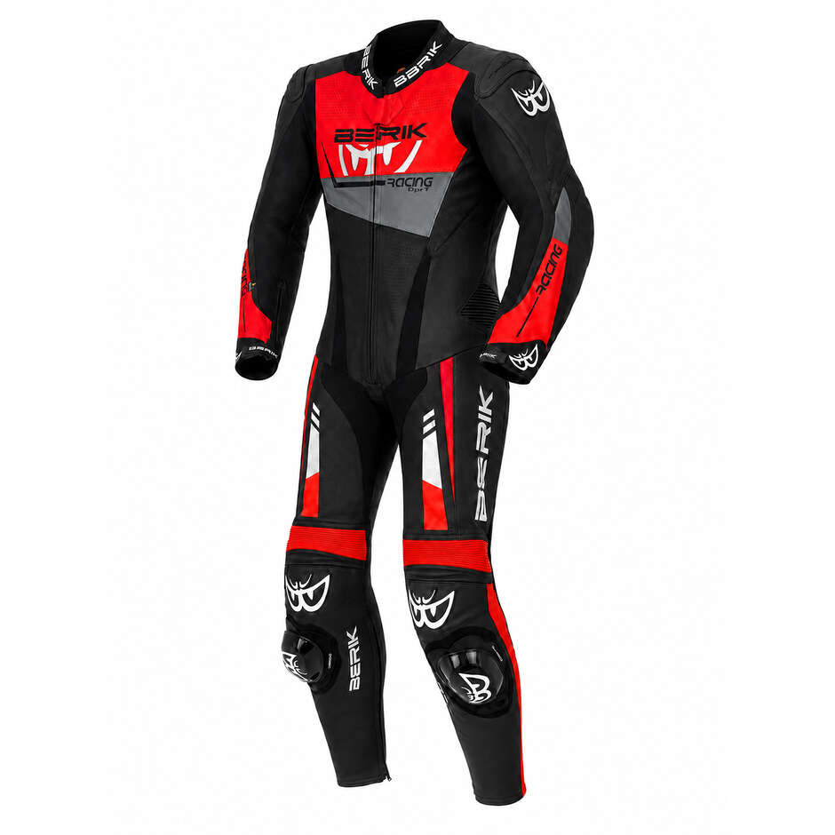 Berik 2.0 LS1-251390 Professioneller Motorrad-Lederanzug Schwarz Rot