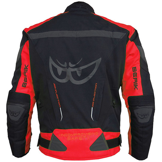Berik 2.0 New 10505 Technical Fabric Motorcycle Jacket Blue Line Black Red WP