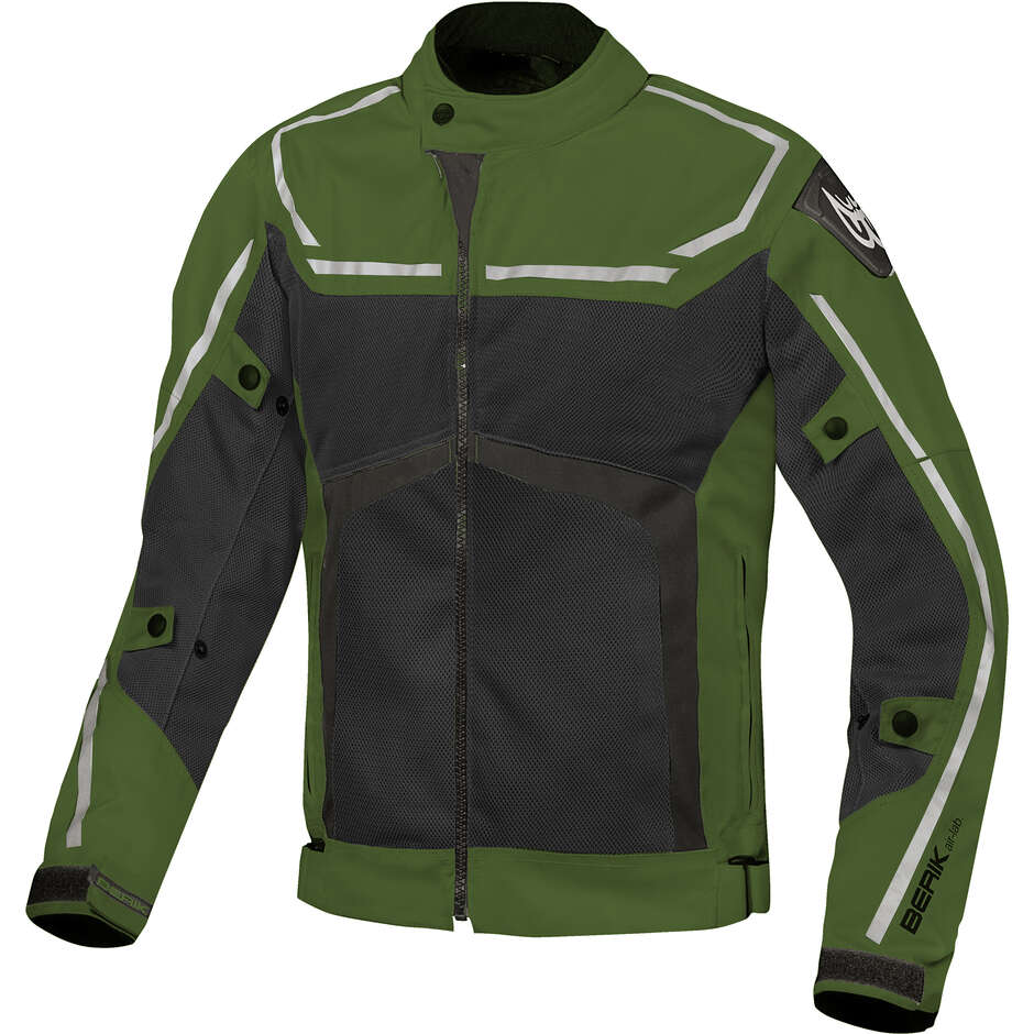 berik 2.0 NJ-18334 SONIC AIR Green Summer Technical Motorcycle Jacket