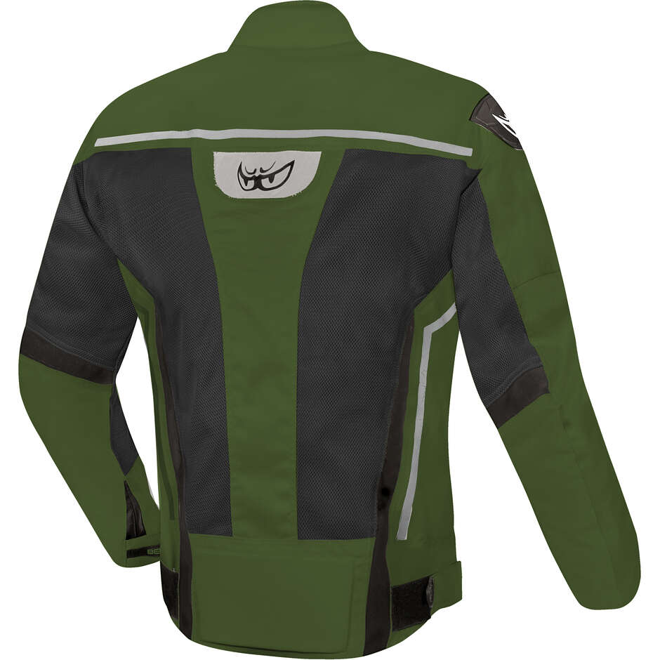 berik 2.0 NJ-18334 SONIC AIR Green Summer Technical Motorcycle Jacket