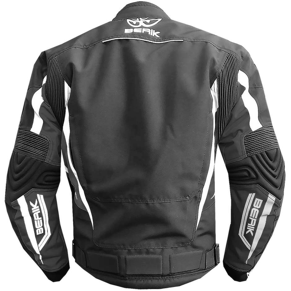 Berik 2.0 NJ-193323 WP Technical Fabric Motorcycle Jacket Black White