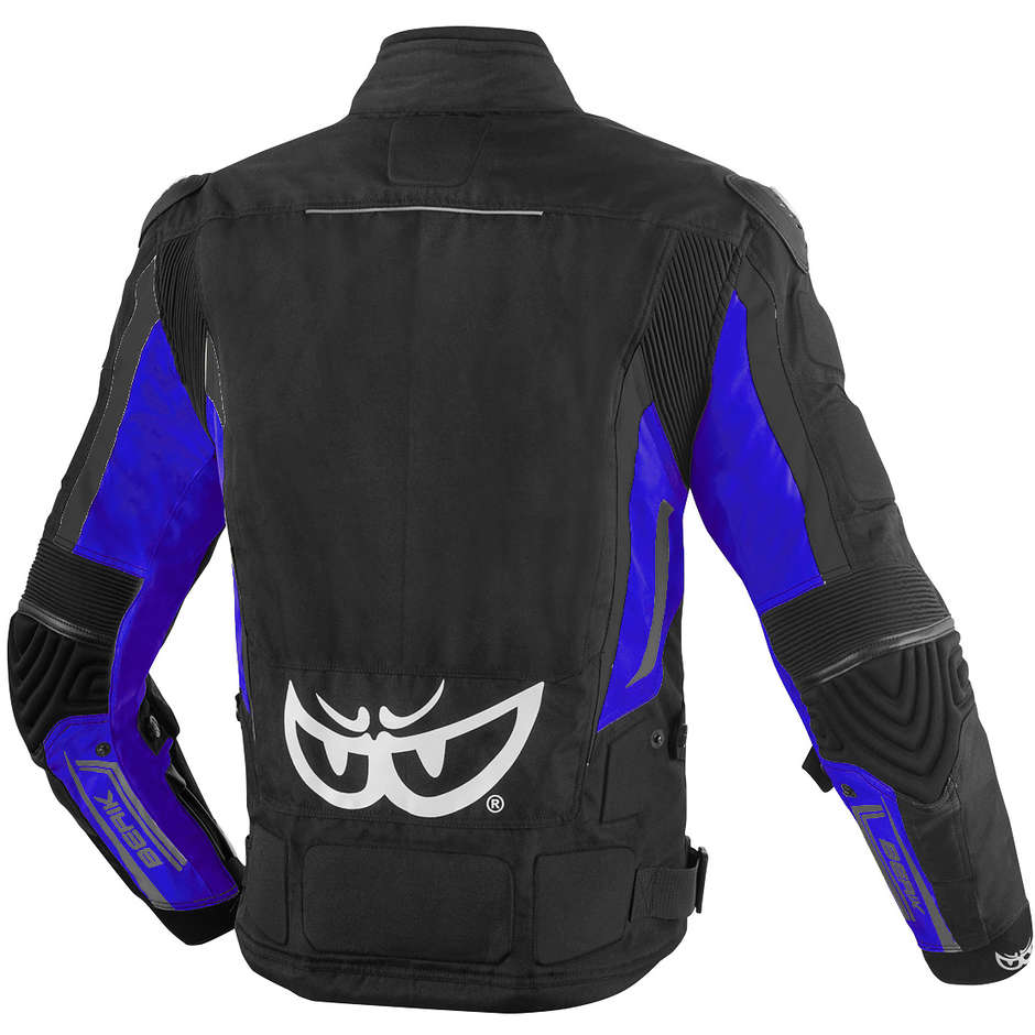 Berik 2.0 NJ-193323b Sport WP Technical Fabric Motorcycle Jacket Black Blu