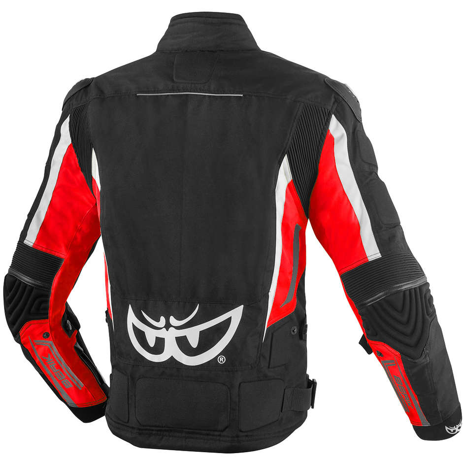 Berik 2.0 NJ-193323b Sport WP Technical Fabric Motorcycle Jacket Black Red