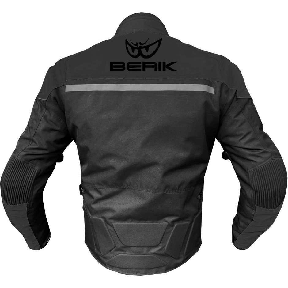 Berik 2.0 NJ-223301 CE Technical Fabric Motorcycle Jacket Black Black