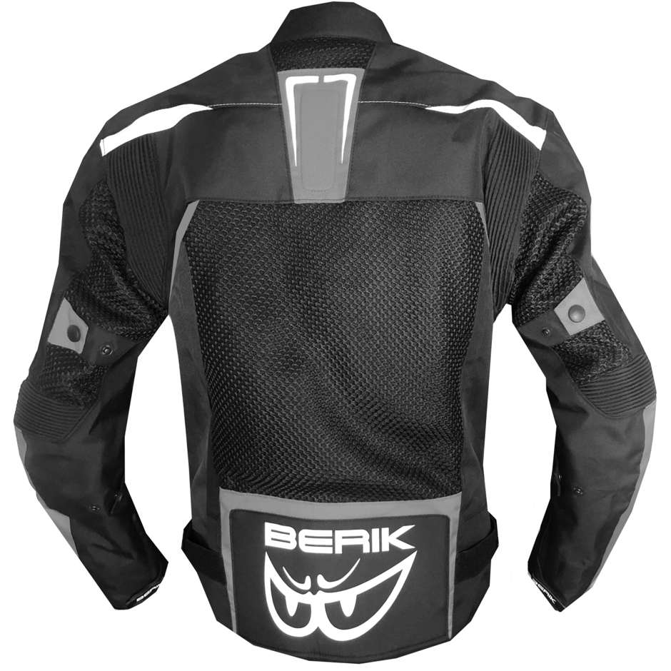 Berik 2.0 Perforated Motorcycle Jacket NJ-203305 Removable Black grey