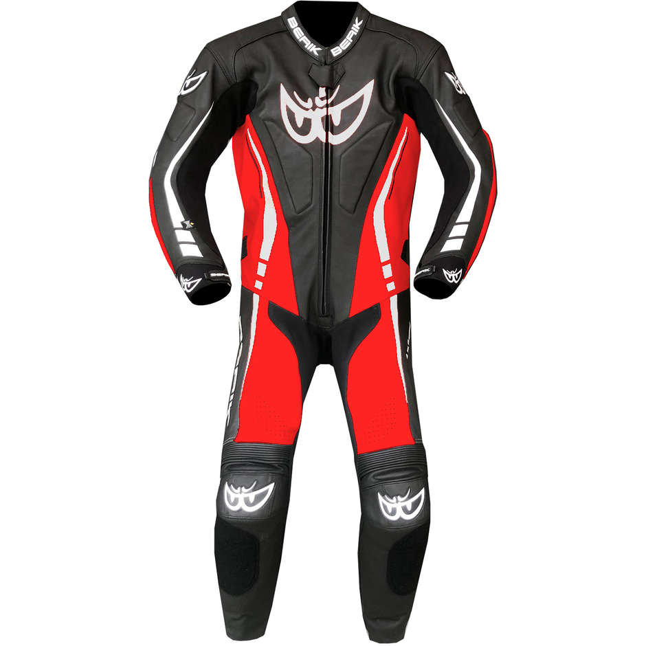 Berik 2.0 Professional Leather Motorcycle Suit Ls1-171334-BK Black Red Fluo