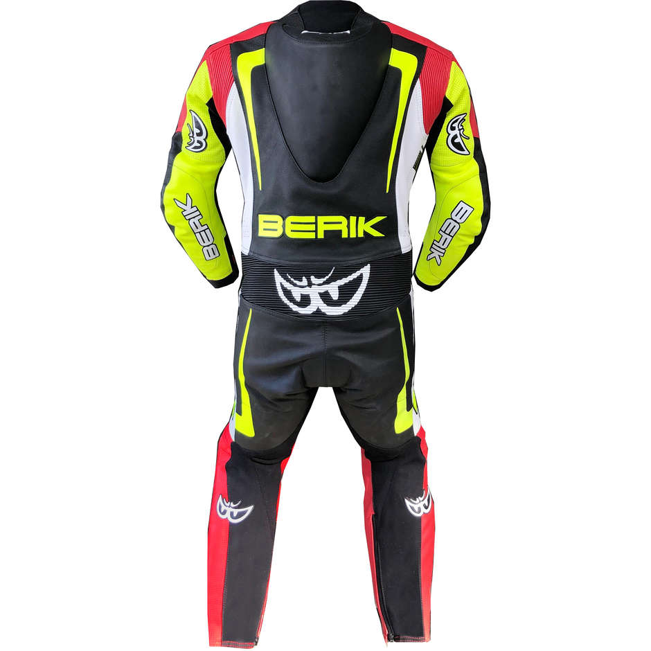 Berik 2.0 Professional Leather Motorcycle Suit Ls1-171334-BK Red White Yellow