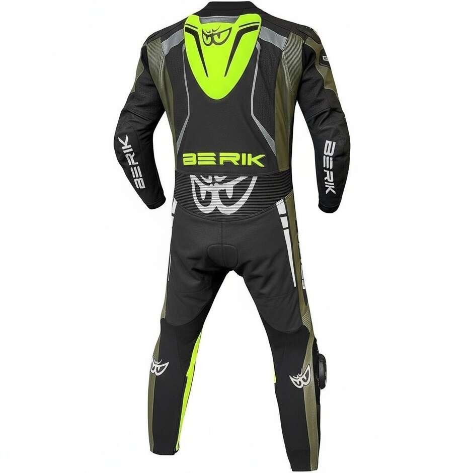 Berik 2.0 Professional Leather Motorcycle Suit Ls1-171334FR Black Military Green