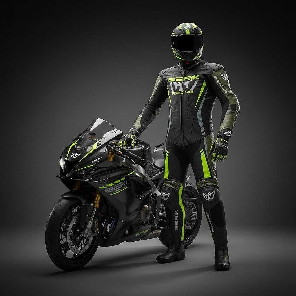Berik 2.0 Professional Leather Motorcycle Suit Ls1-171334FR Black