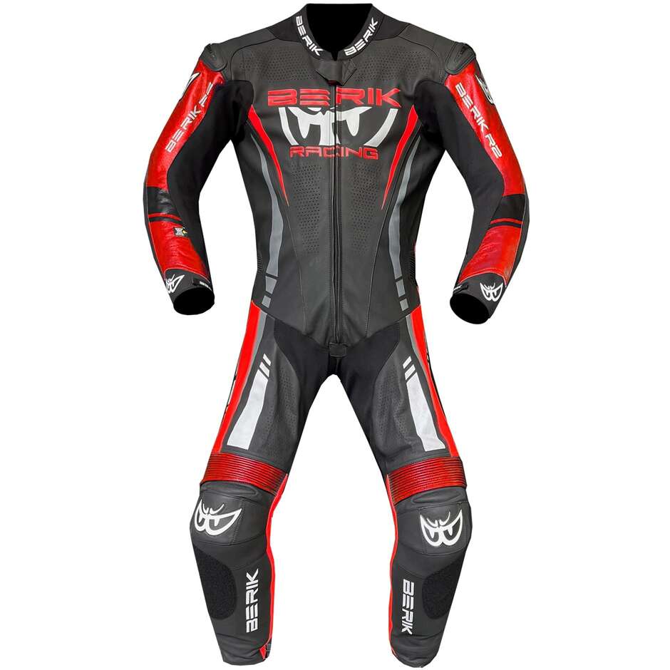 Berik 2.0 Professional Leather Motorcycle Suit Ls1-171334FR Black Red