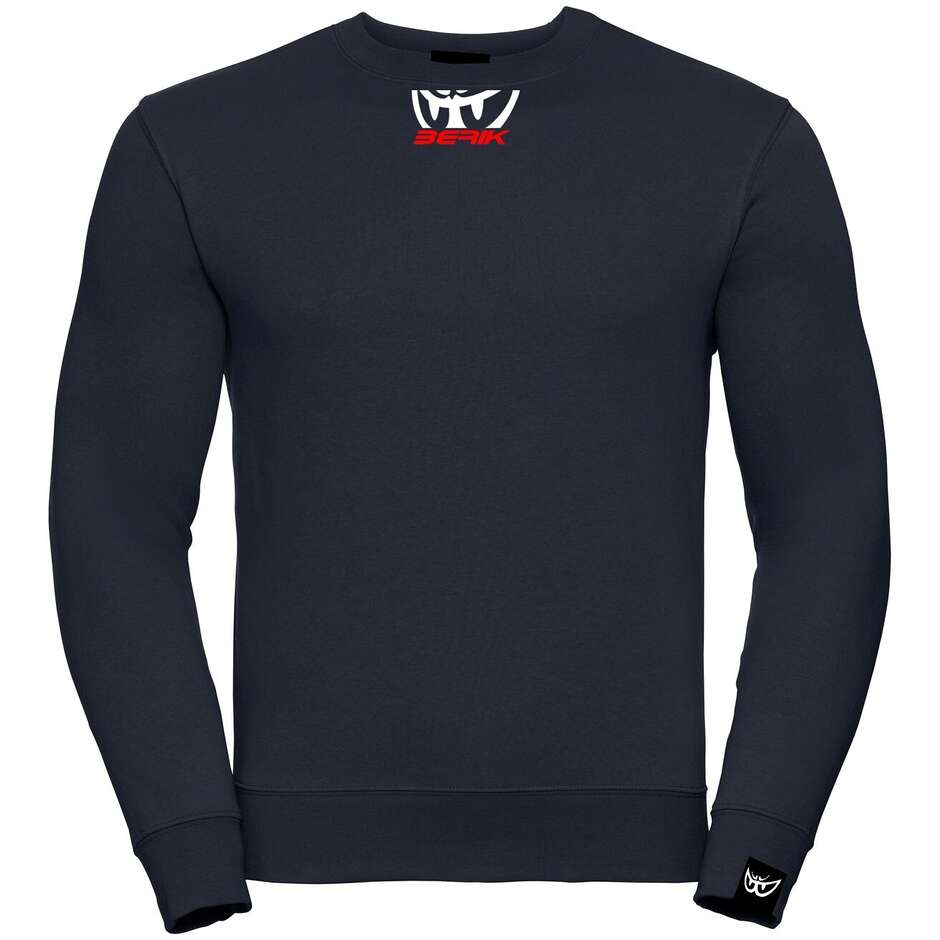 Berik 2.0 Rundhals-Sweatshirt Basic Schwarz Weiß Rot Logo