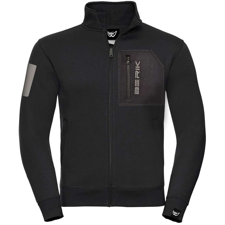 Berik 2.0 Sweatshirt mit Reißverschluss Schwarz Neo 2 Schwarz
