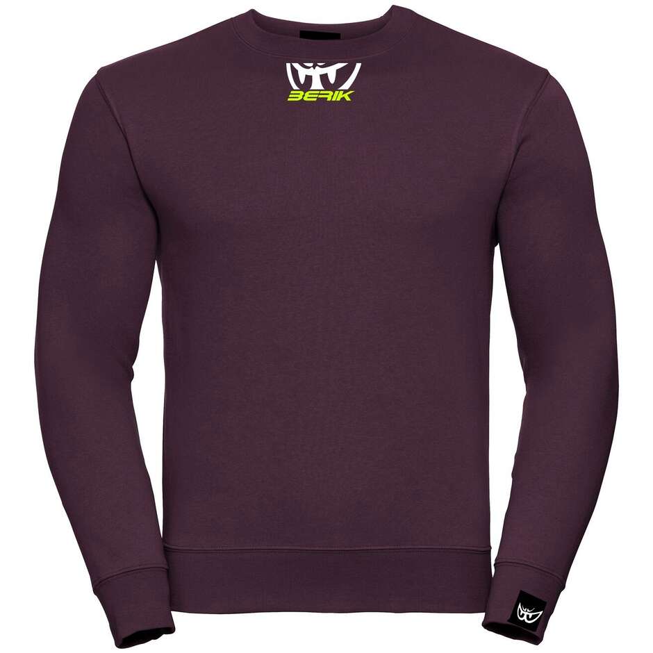 Berik 2.0 Sweatshirt With Crewneck Basic Logo Edge White Yellow