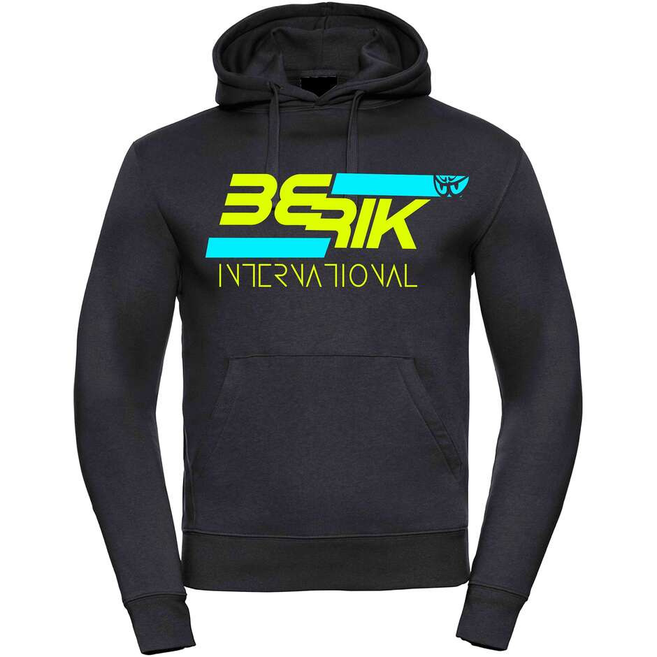 Berik 2.0 Sweatshirt With Hood FC Dual 01 Printed With Yellow Fluo Blue Logo