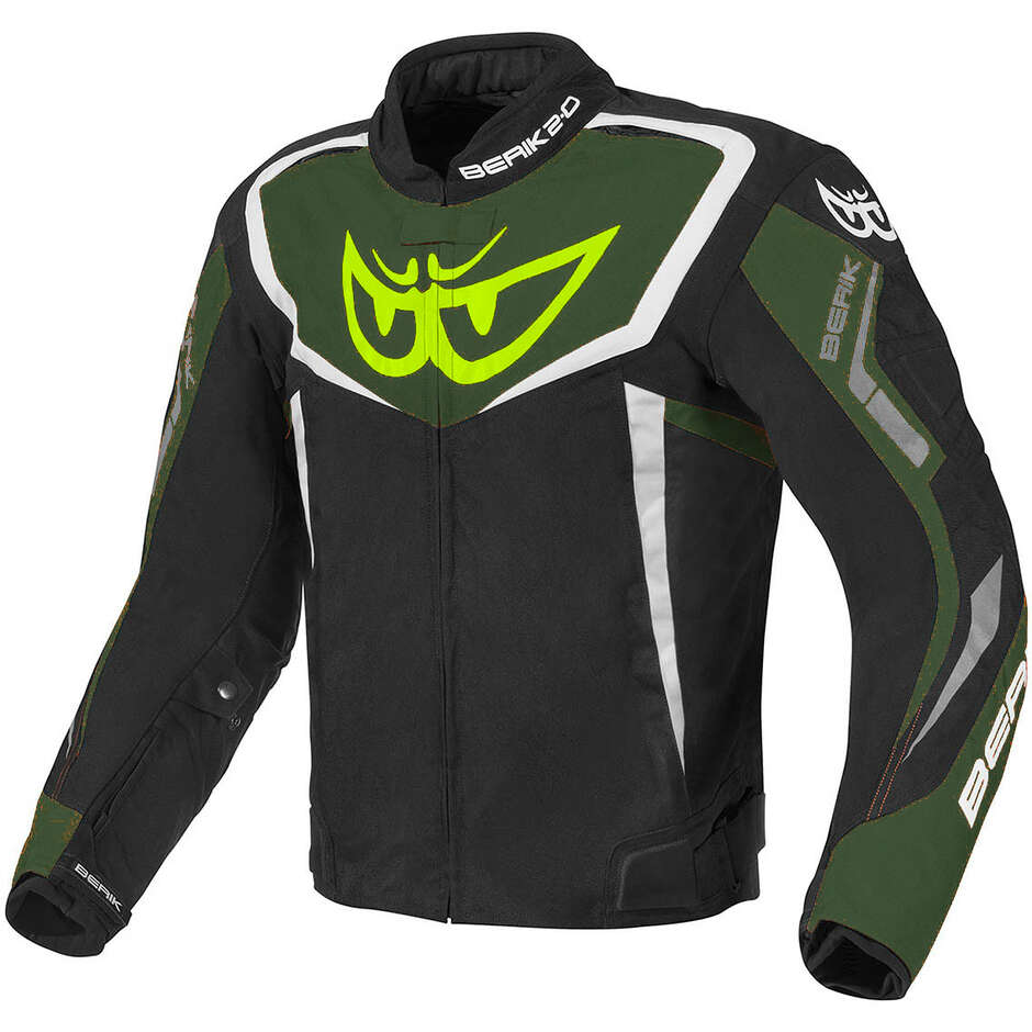Berik 2.0 Technical Fabric Motorcycle Jacket NJ-173302 Black Military Green