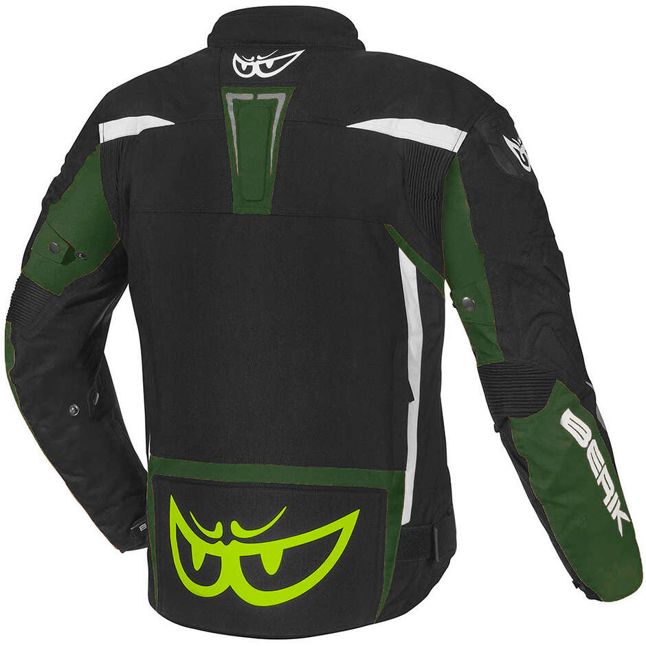 Berik 2.0 Technical Fabric Motorcycle Jacket NJ-173302 Black Military Green