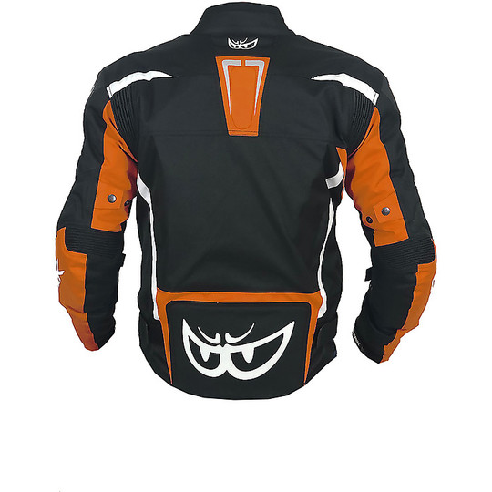 Berik 2.0 Technical Fabric Motorcycle Jacket NJ-173302 Black Orange