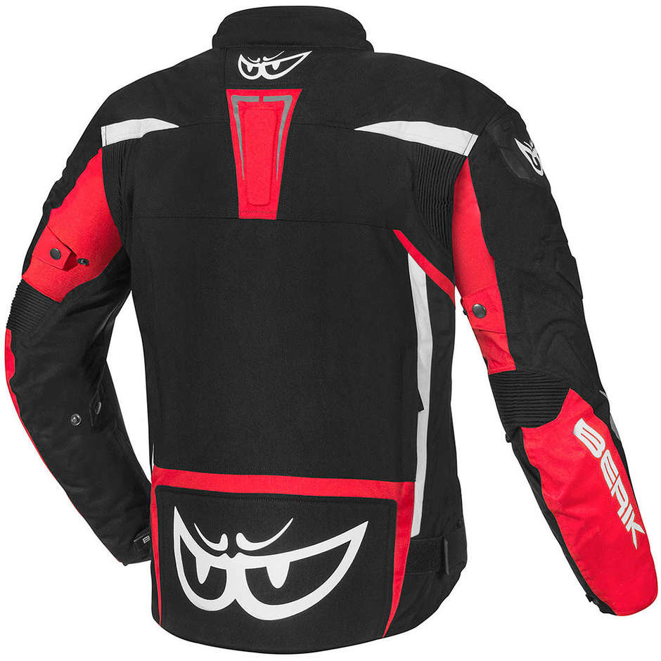 Berik 2.0 Technical Fabric Motorcycle Jacket NJ-173302 Black Red White