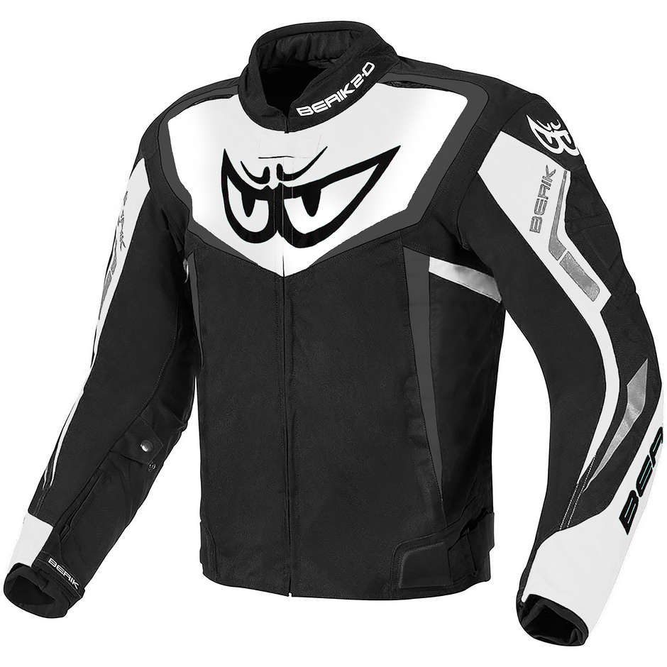 Berik 2.0 Technical Fabric Motorcycle Jacket NJ-173302 Black White