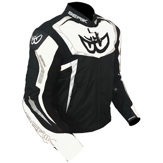 Berik 2.0 Technical Fabric Motorcycle Jacket NJ-173302 Black White