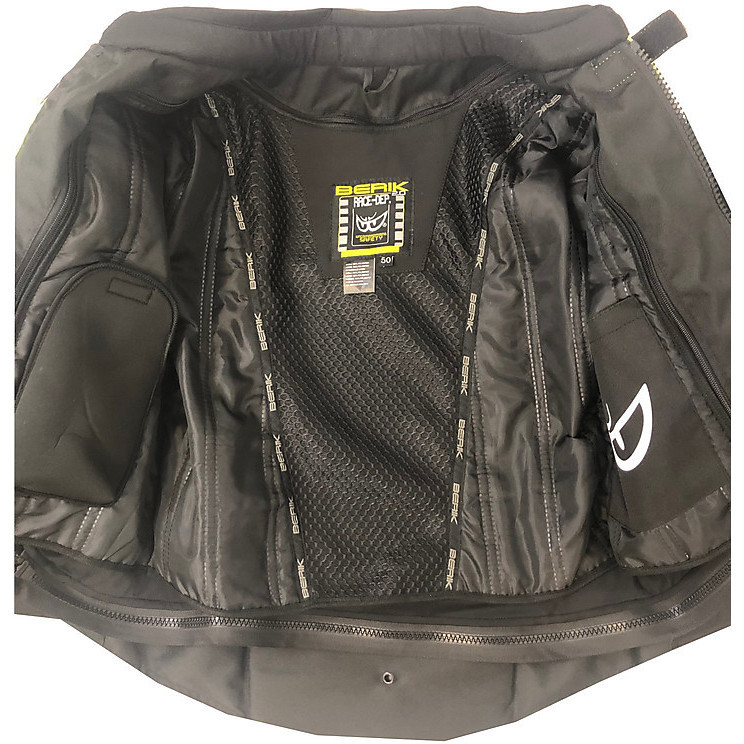 Berik 2.0 Technical Fabric Motorcycle Jacket NJ-173302 Black Yellow ...