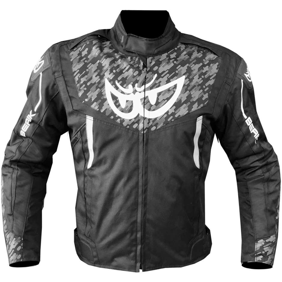 Berik 2.0 Technical Fabric Motorcycle Jacket NJ-203302 WP Supersonik Camo2 Black White