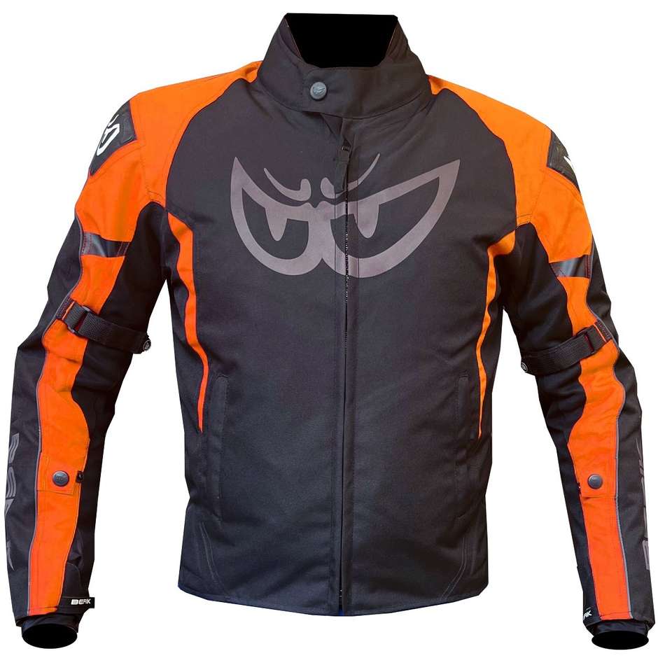 Berik 2.0 Technical Fabric Motorcycle Jacket NJ-223301 CE Black Orange