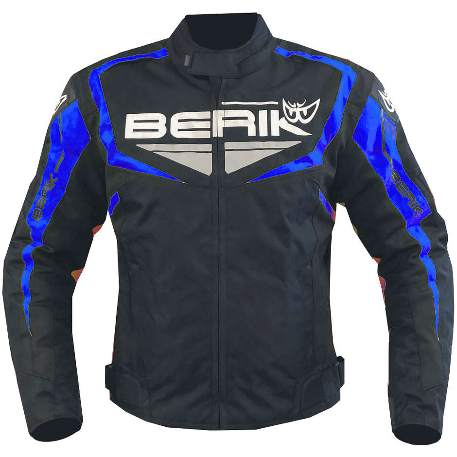 Berik 2.0 Technical Fabric Motorradjacke NJ-203302 WP Schwarz Blu