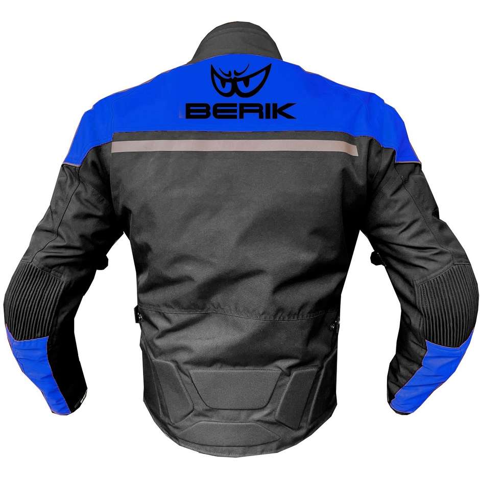 Berik 2.0 Technical Fabric Motorradjacke NJ-223301 CE Schwarz Blau