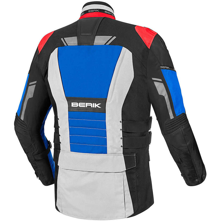 Berik 2.0 Technical Motorcycle Jacket NJ-173320 Waterproof Red Blue Gray