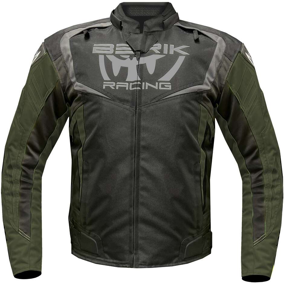 Berik 2.0 Urban Microdry Power Race Technical Motorcycle Jacket Black Military Green