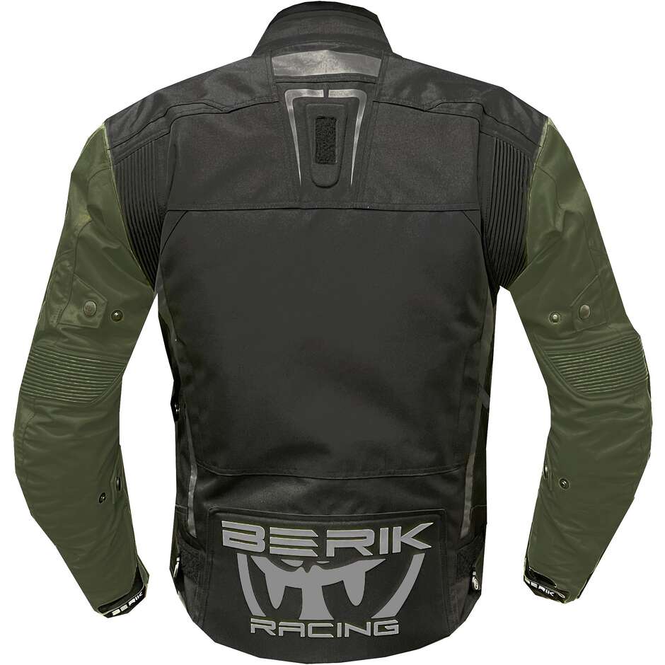 Berik 2.0 Urban Microdry Power Race Technical Motorcycle Jacket Black Military Green