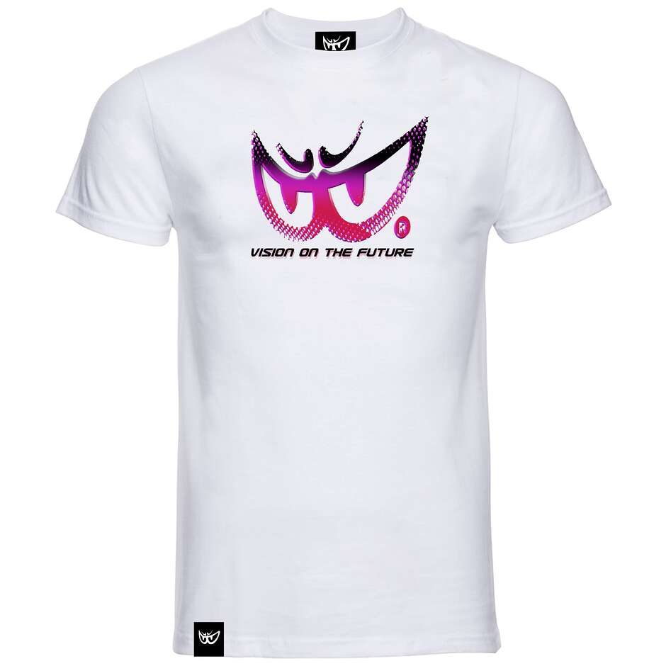 Berik 2.0 Weißes T-Shirt Berik 2025 Rundhalsausschnitt Lila Aufdruck