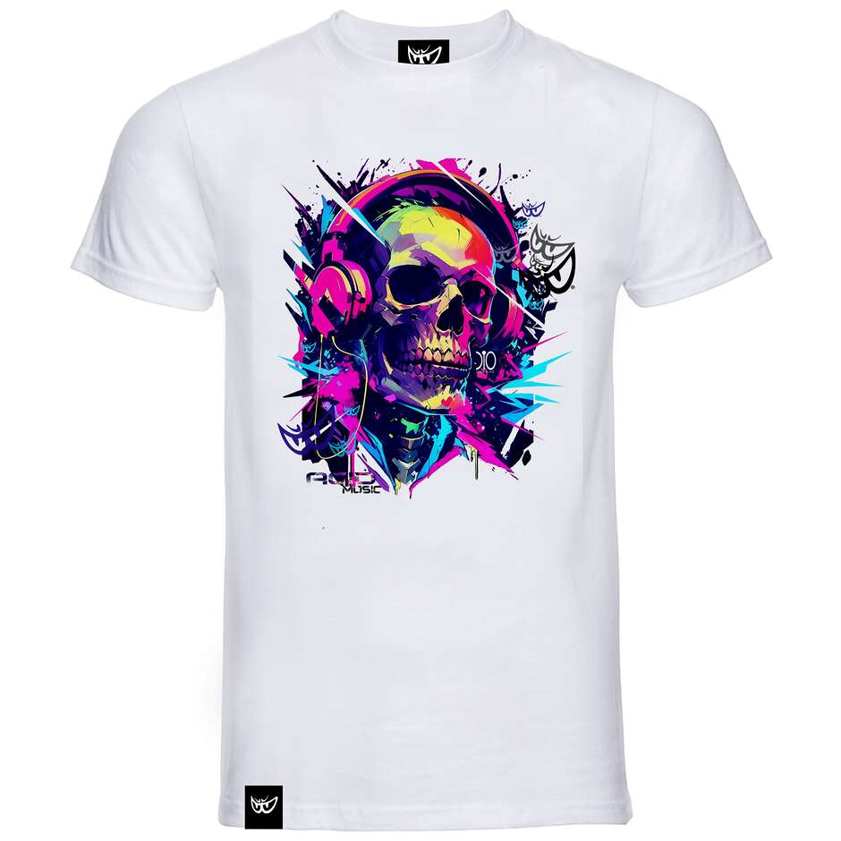 Berik 2.0 Weißes T-Shirt Berik 2026 Acid Pink Skull