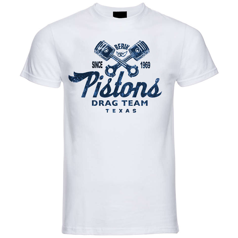 Berik 2.0 White Pistons Crew Neck T-Shirt Blue Print