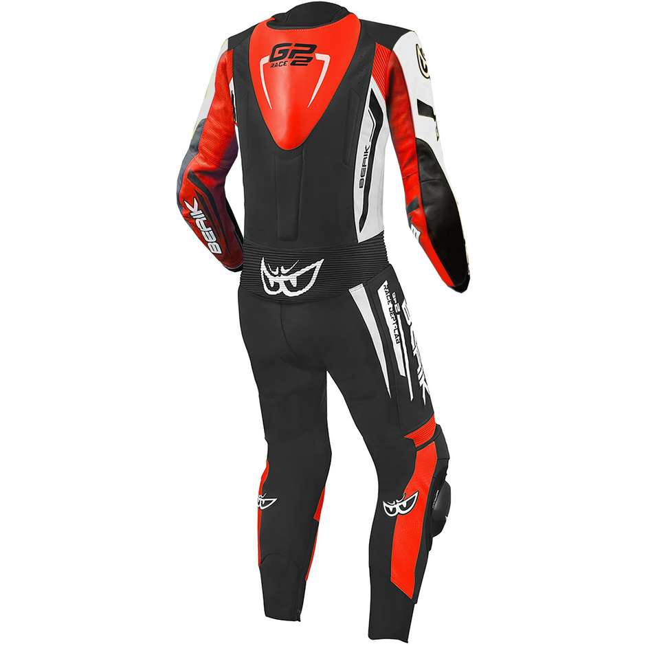 Berik 2.0 Whole Leather Motorcycle Suit Ls1-181327-BK Monza 2 Monza Black White Red