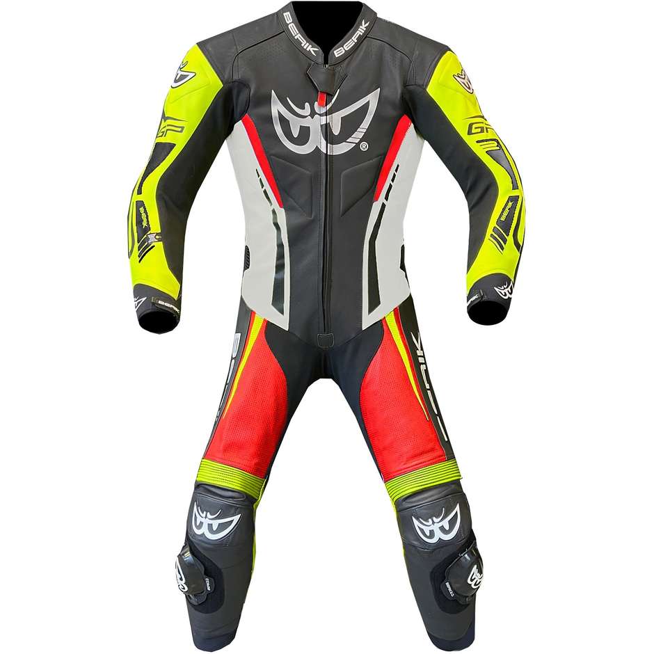 Berik 2.0 Whole Leather Motorcycle Suit Ls1-181327-BK Monza 2 Monza Black White Yellow Red