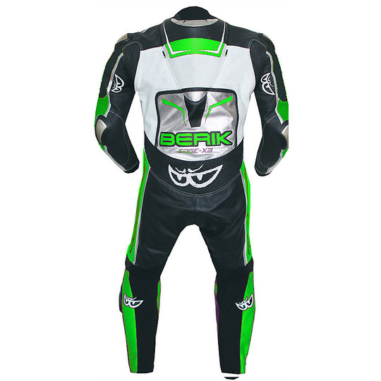 Berik 2.0 Whole Leather Motorcycle Suit Ls1-8369-BK Magnesium Titan Black White Green