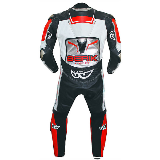 Berik 2.0 Whole Leather Motorcycle Suit Ls1-8369-BK Magnesium Titan Black White Red