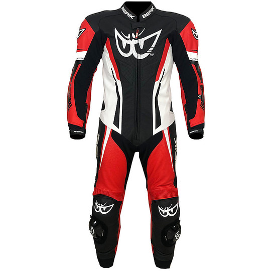 Berik 2.0 Whole Leather Professional Motorcycle Suit Ls1-181327-BK Black Red