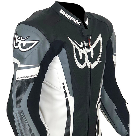Berik 2.0 Whole Leather Professional Motorcycle Suit Ls1-181327-BK Black White