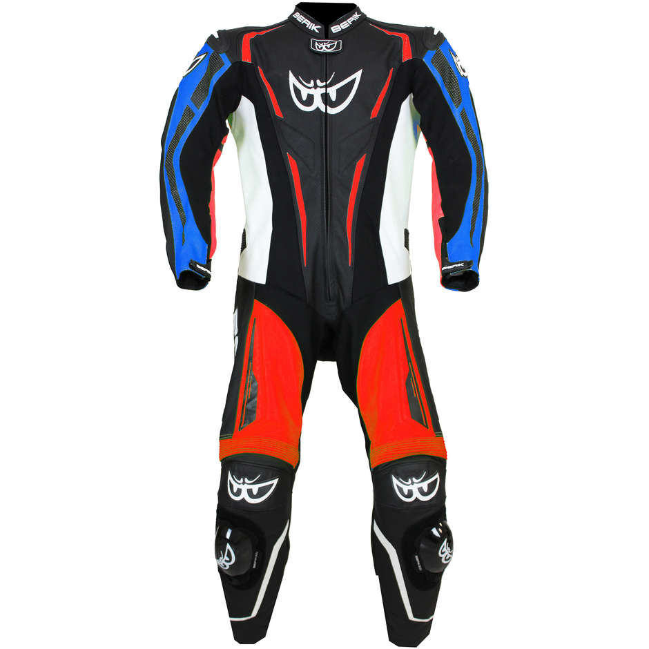 Berik 2.0 Whole Leather Professional Motorcycle Suit Ls1-191315-BK Black Red Fluo Blue White
