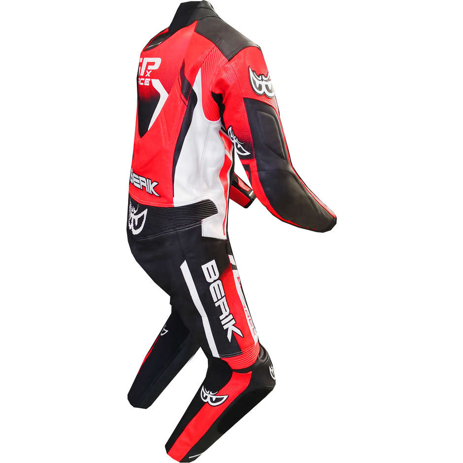 Berik 2.0 Whole Leather Professional Motorcycle Suit Ls1-191315-BK Black Red Fluo Red