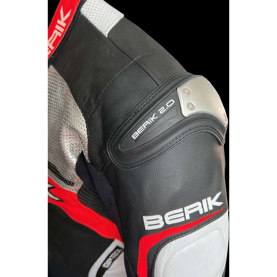 Berik 2.0 Whole Leather Professional Motorcycle Suit Ls1-9057 BK Black White Red