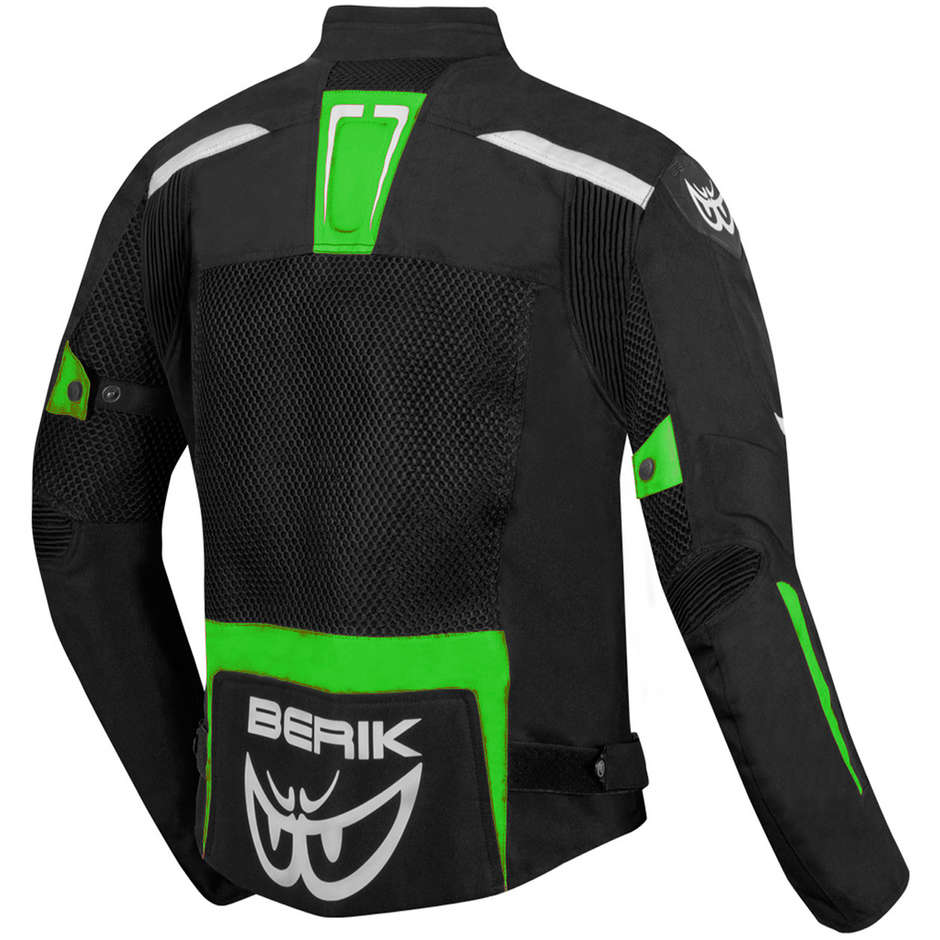 Berik 203305 X-Speed Air Perforated Summer Motorcycle Jacket Black Green