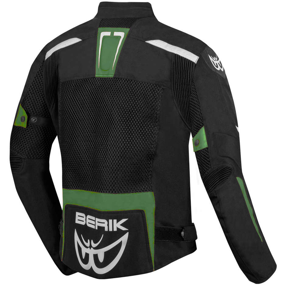 Berik 203305 X-Speed Air Perforated Summer Motorcycle Jacket Black Military Green