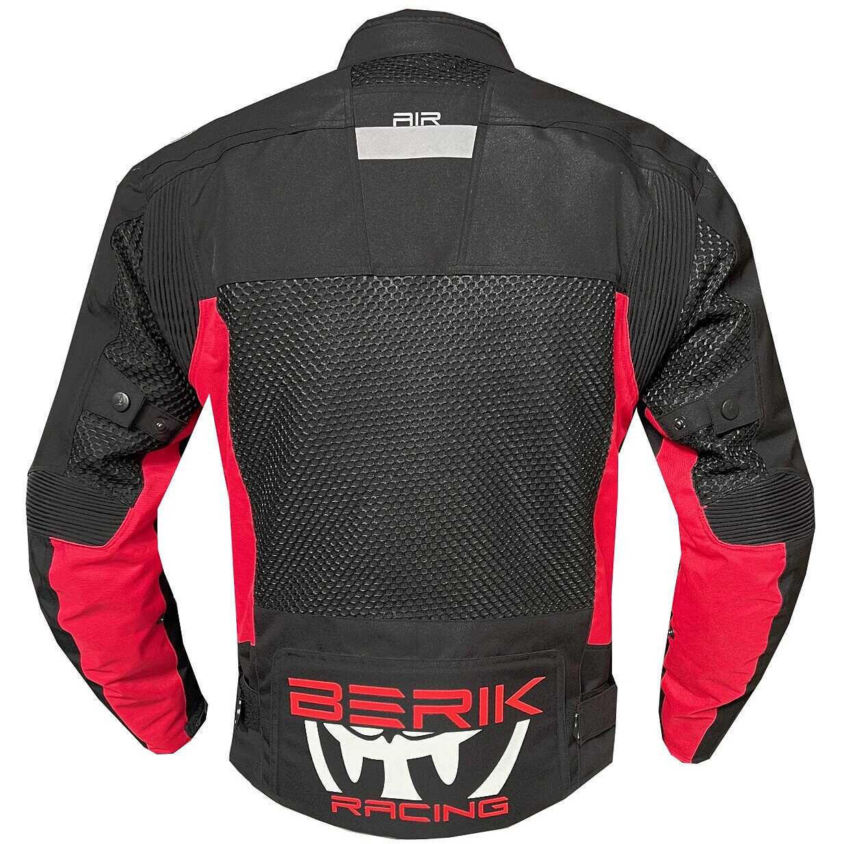 Berik 203305fr AIR Sport Perforated Summer Motorcycle Jacket Black Red ...