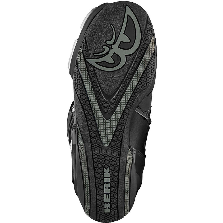 Berik Donington 1563-BK Schwarze Racing-Motorradstiefel