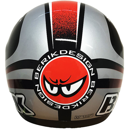 Berik Integral Motorcycle Helmet Model ST Line Black Red