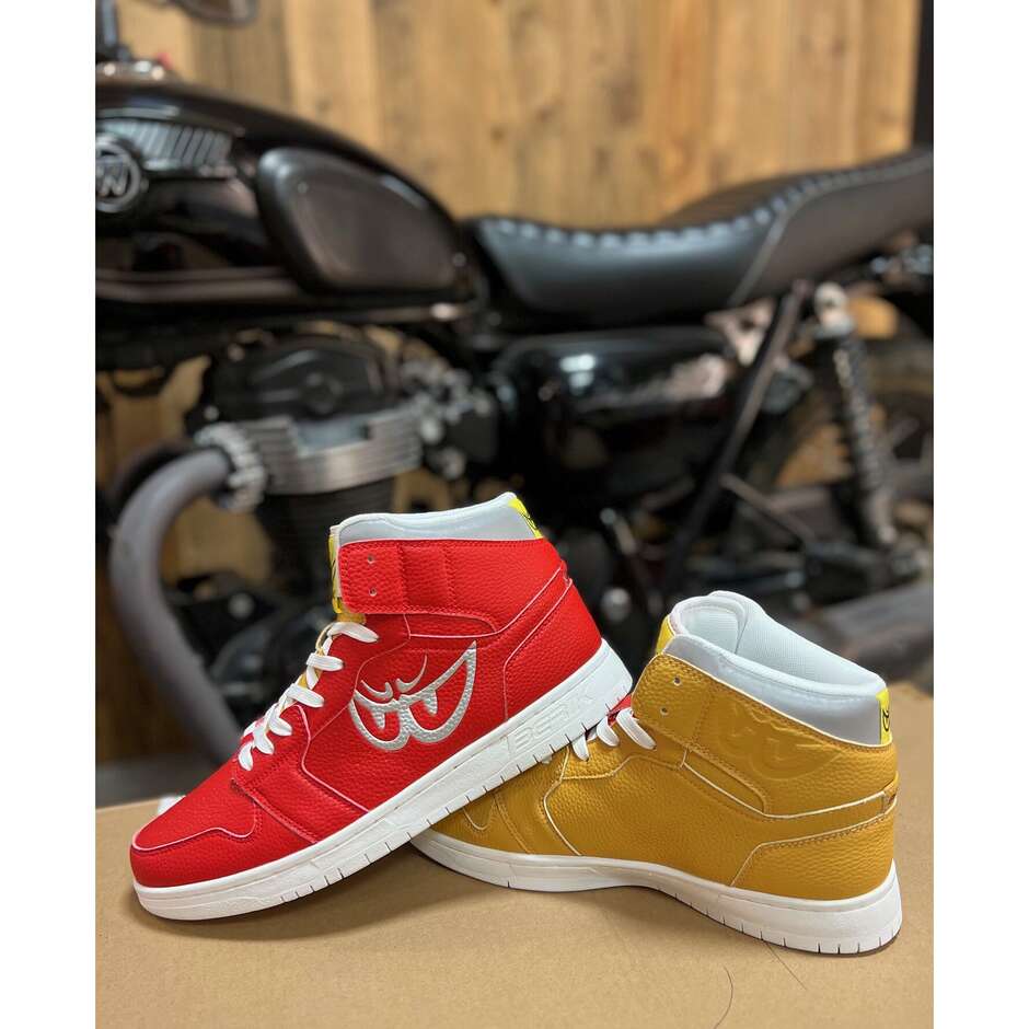 Berik J1 Bicolor Red Yellow Mustard Casual Shoes